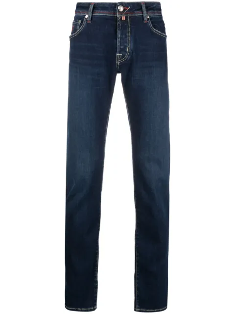 Jacob Cohën logo-embroidered slim-fit jeans