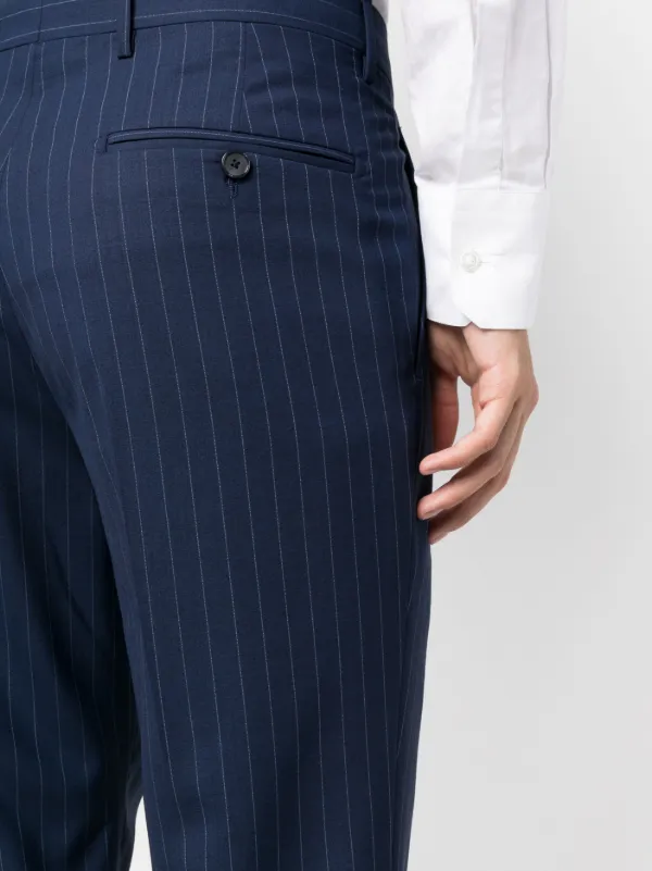 Tagliatore Pinstripe double-breasted two-piece Suit | Blue
