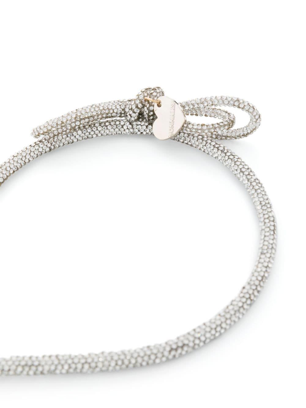 Monnalisa crystal-embellished bow-detail headband - Zilver