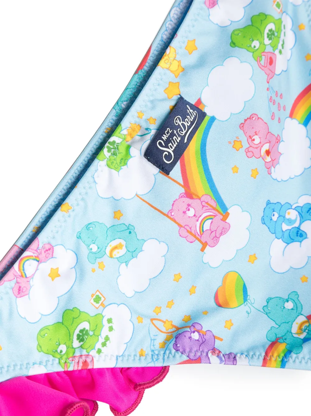 MC2 Saint Barth Kids Bikini met ruches - Blauw