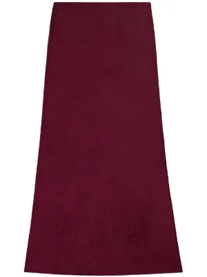 Burgundy skirt outlet slip