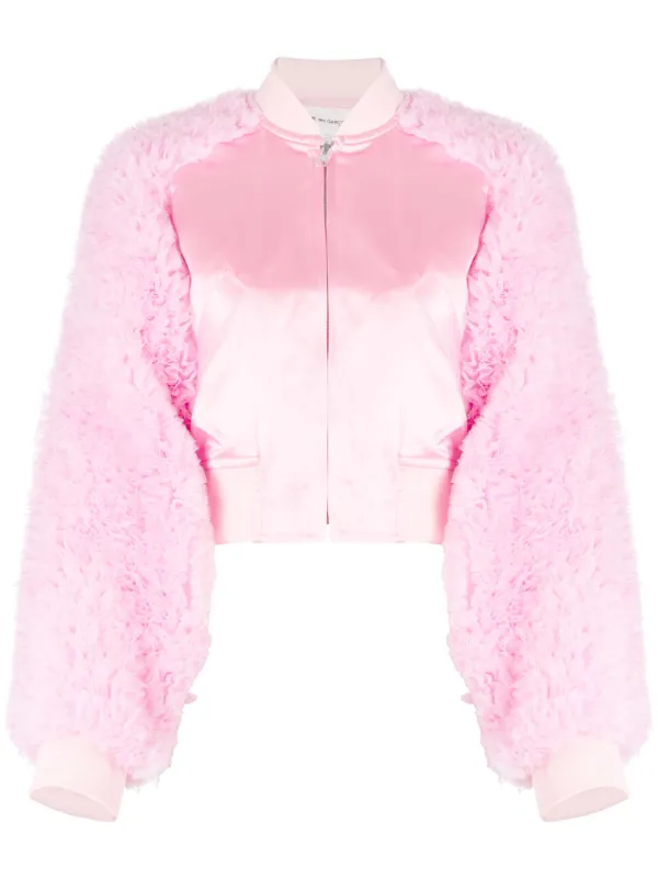 Comme Des Garçons Girl long-sleeved Acetate Bomber Jacket - Farfetch