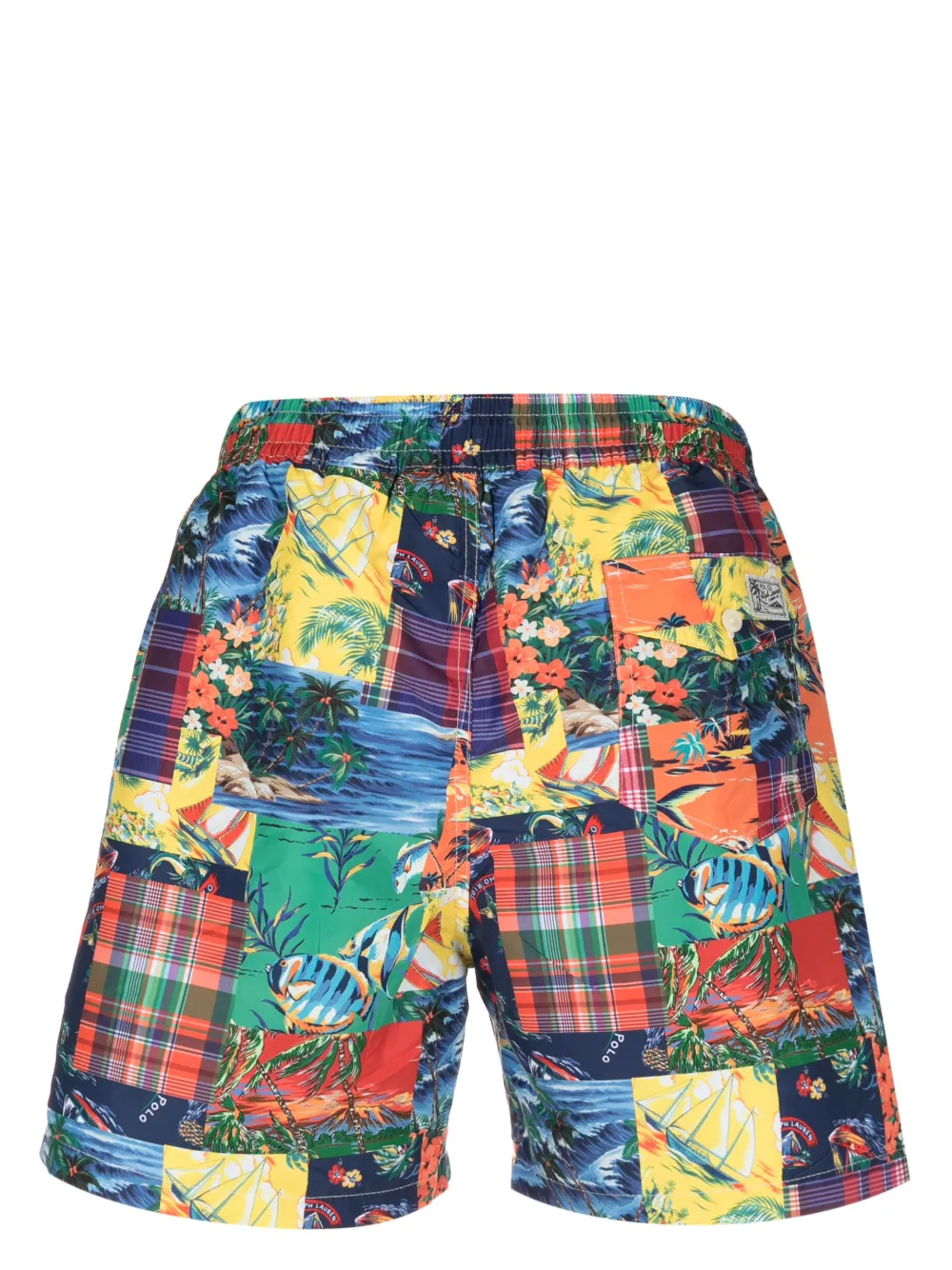 Polo hot sale patchwork shorts