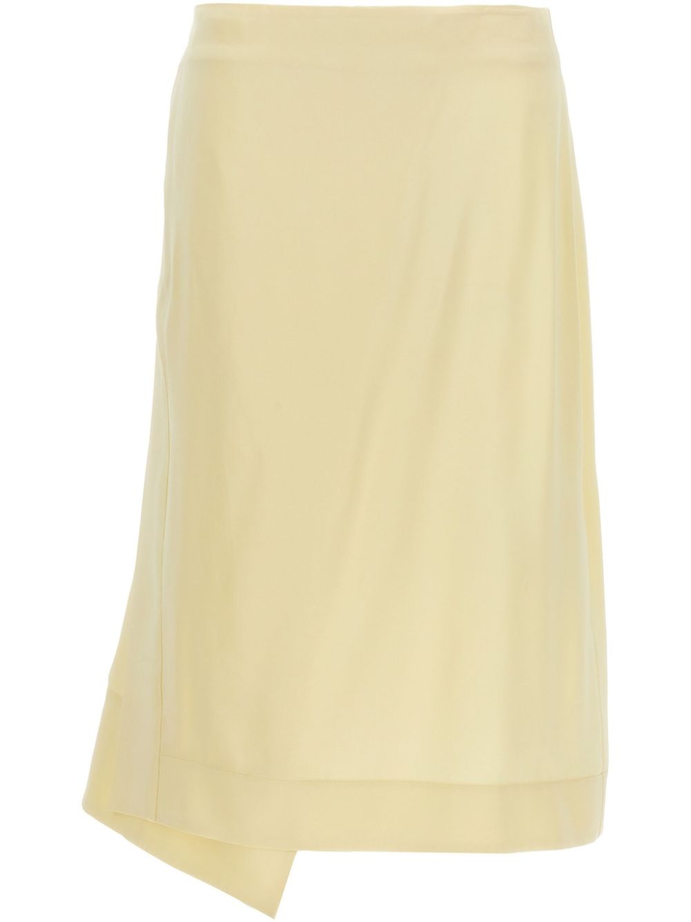 Jil Sander wrap midi skirt Geel