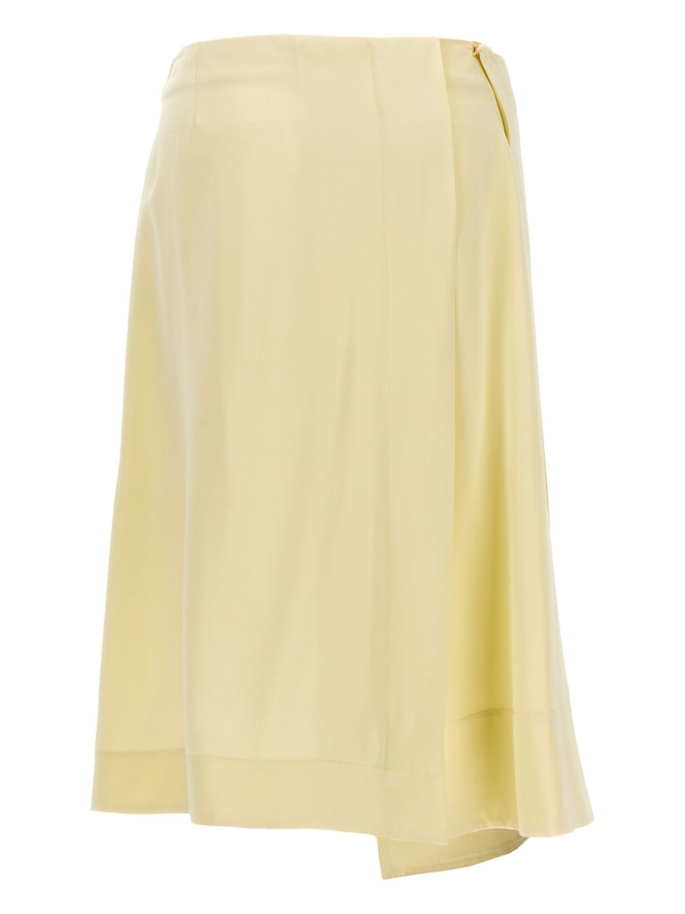 Jil Sander wrap midi skirt - Geel