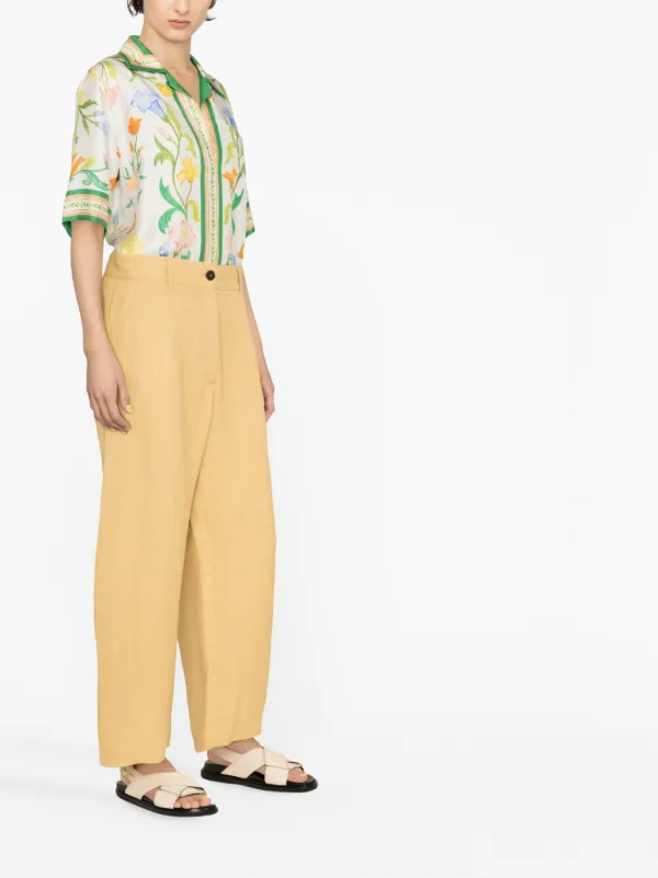 Studio Nicholson high-waisted wide-leg Trousers | Neutrals | FARFETCH