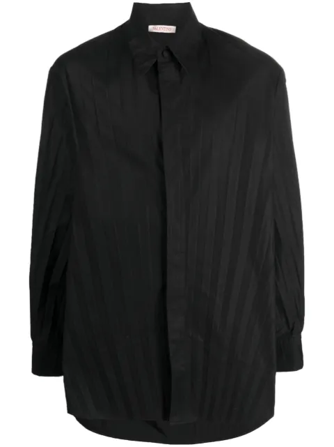 Valentino Garavani chemise plissée à manches longues