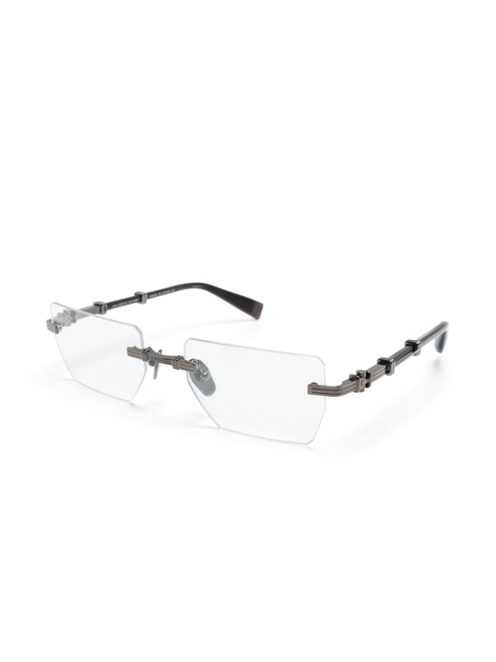 Balmain Eyewear Bril met rechthoekig montuur - Zwart