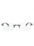 Balmain Eyewear Pierre rectangle-frame glasses - Black