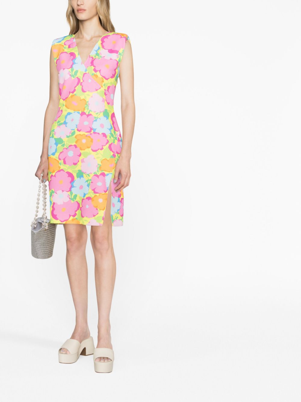 Chiara Ferragni Mini-jurk met bloemenprint - Roze