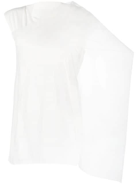 Rick Owens draped scarf-detail top