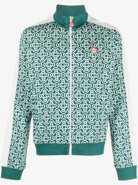 Casablanca monogram-jacquard track jacket