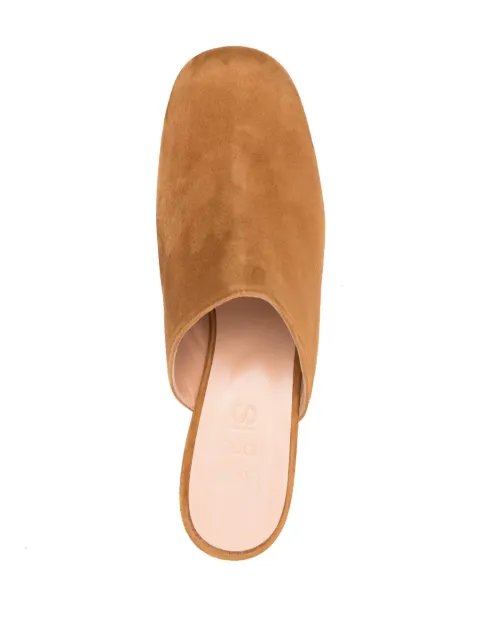 Sergio Rossi heeled leather suede mules A93810MCAM332250110 - 3