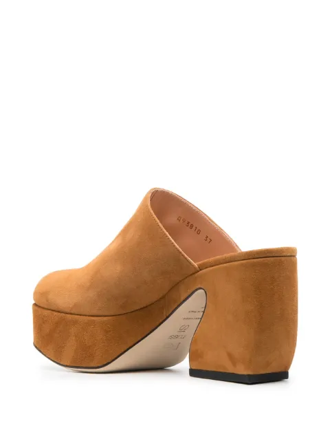Sergio Rossi heeled leather suede mules A93810MCAM332250110 - 2