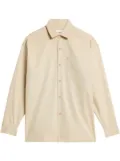 AMI Paris logo-print button-front shirt - Neutrals