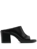 Miu Miu open-toe leather sandals - Black