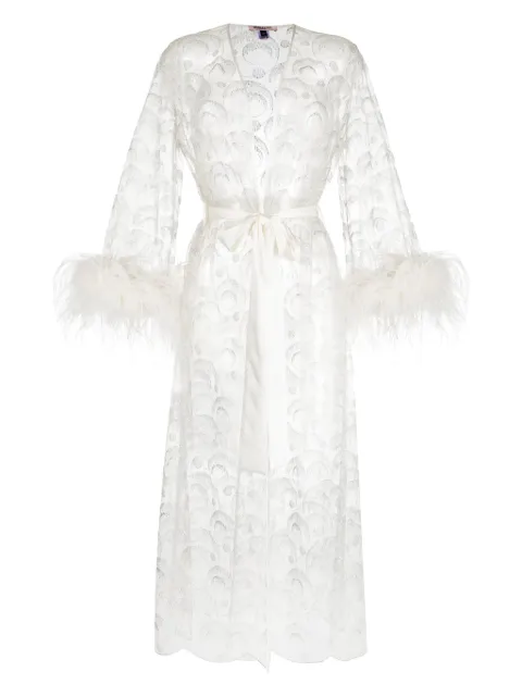 Gilda & Pearl Champagne In Venice embroidered robe
