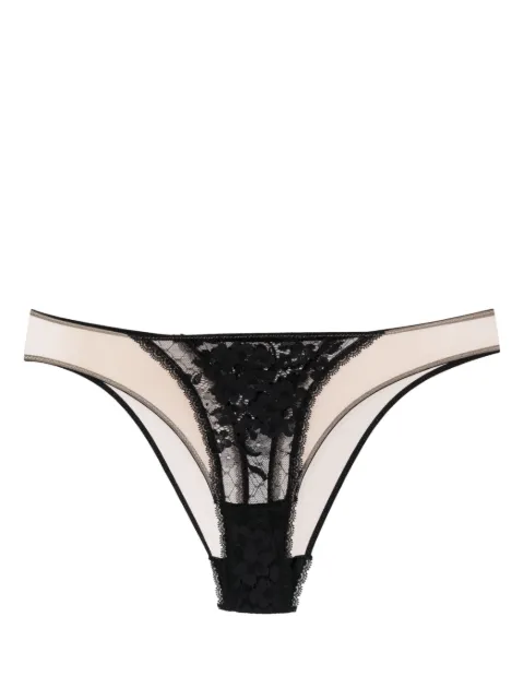 Wolford semi-sheer laced briefs
