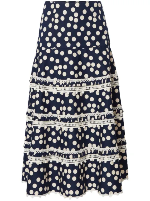 Carolina Herrera polka-dot print midi skirt