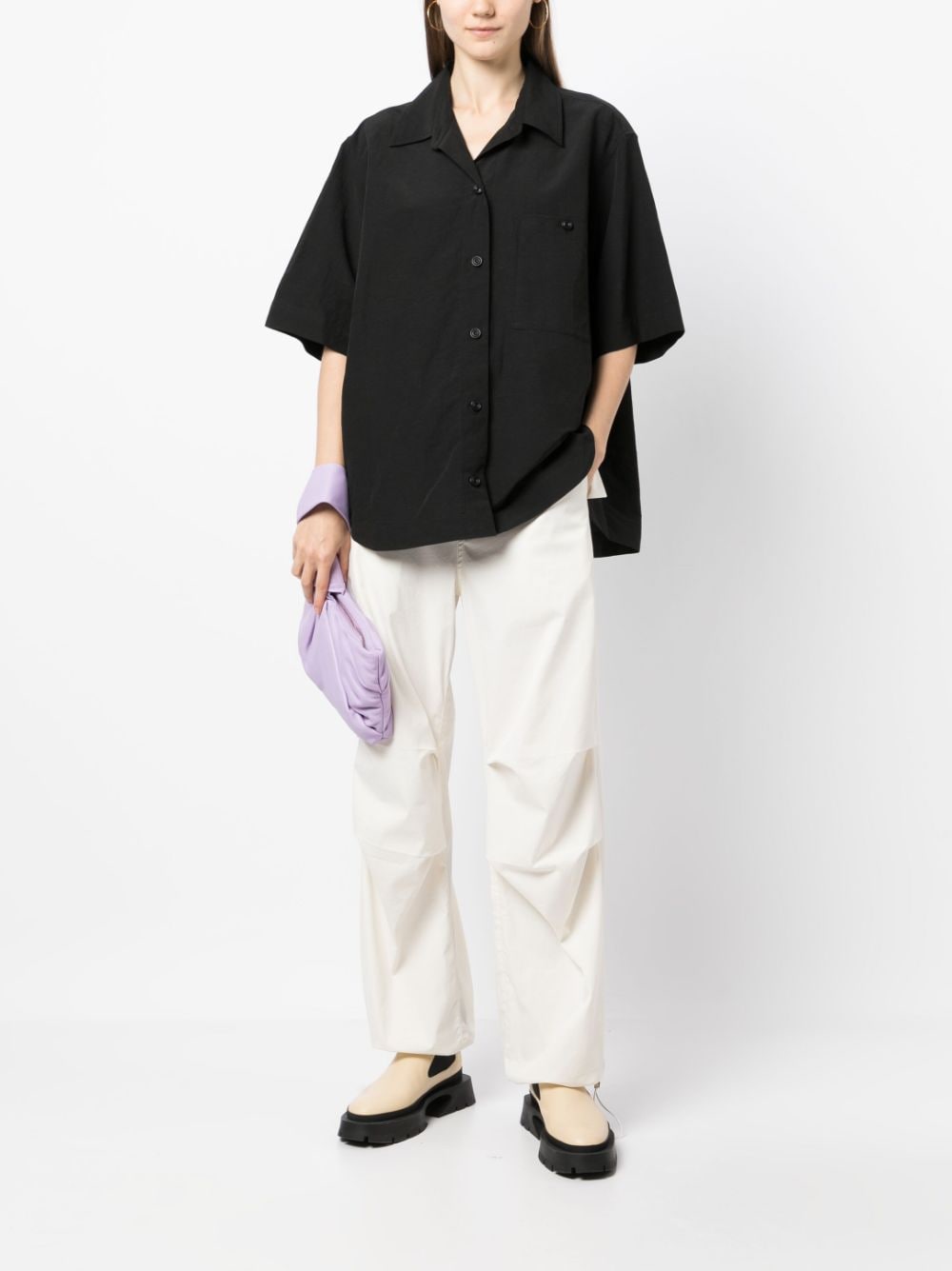 STUDIO TOMBOY short-sleeved Lined Shirt - Farfetch