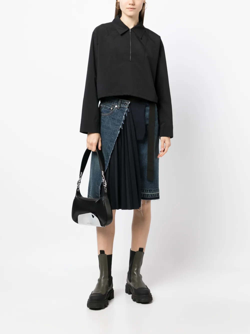 STUDIO TOMBOY Cropped sweater - Zwart