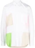 Comme des Garçons Homme Plus colour-block panelled cotton shirt - White