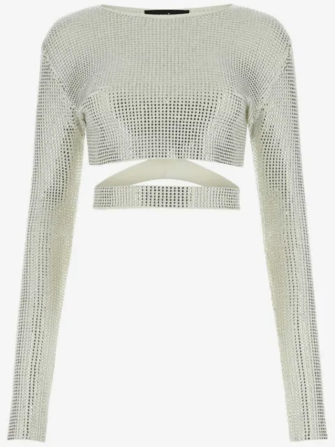 ANDREĀDAMO blouse à ornements en cristal