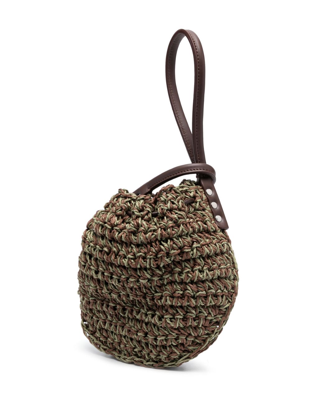 Shop Zanellato Nanai Woven Shoulder Bag In Brown