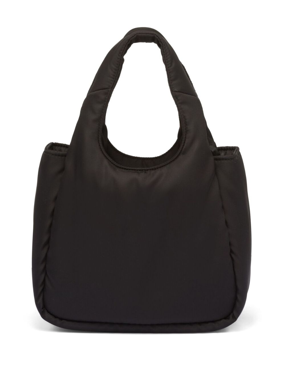 Shop Prada Mini Padded Tote Bag In Black