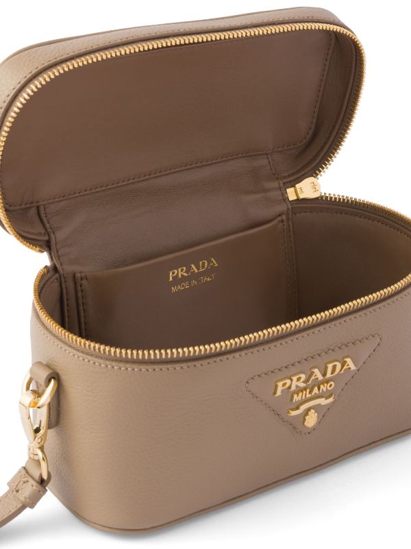 Prada Beige Saffiano Leather Camera Crossbody Bag Prada