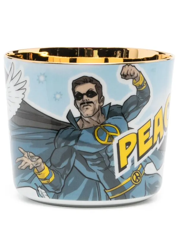 SIEGER By FÜRSTENBERG Becher Peace Man Champagne Goblet | Blue