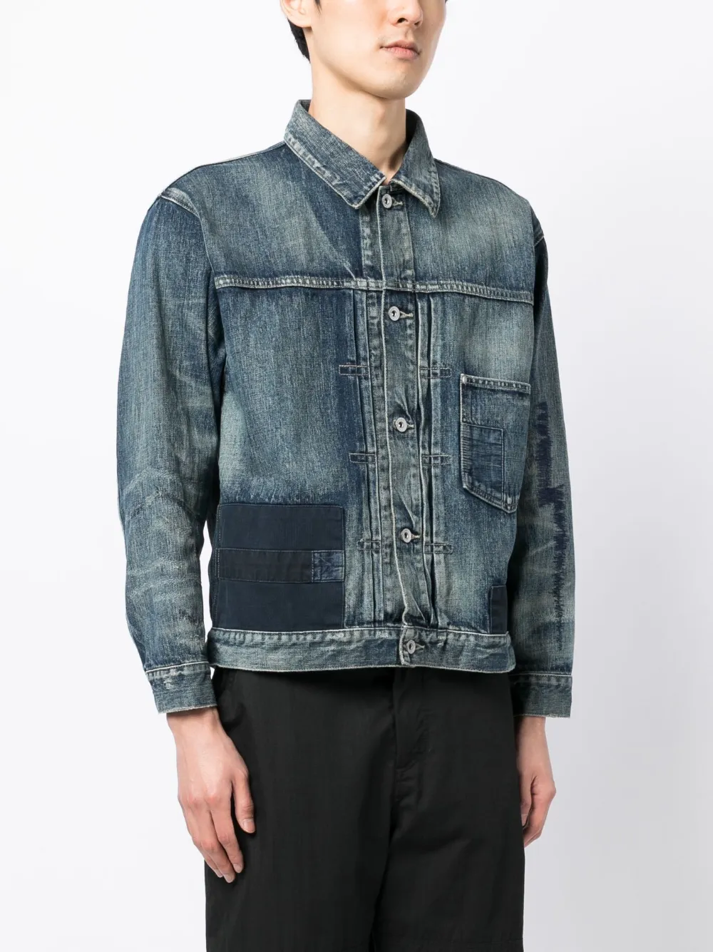 Neighborhood Savage Denim Jacket In Blau | ModeSens