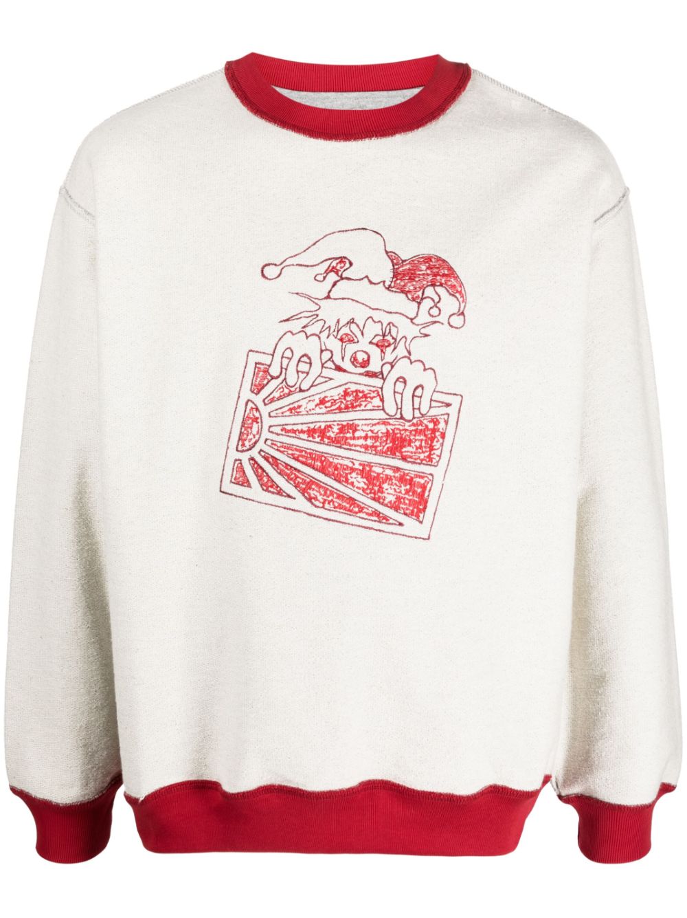 PACCBET GRAPHIC-PRINT COTTON SWEATSHIRT