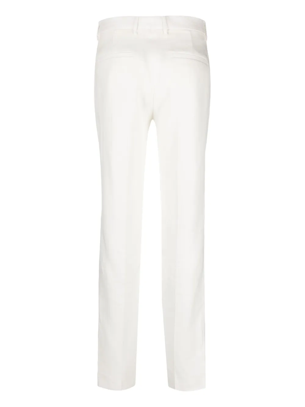 Tagliatore slim-cut linen trousers - Wit