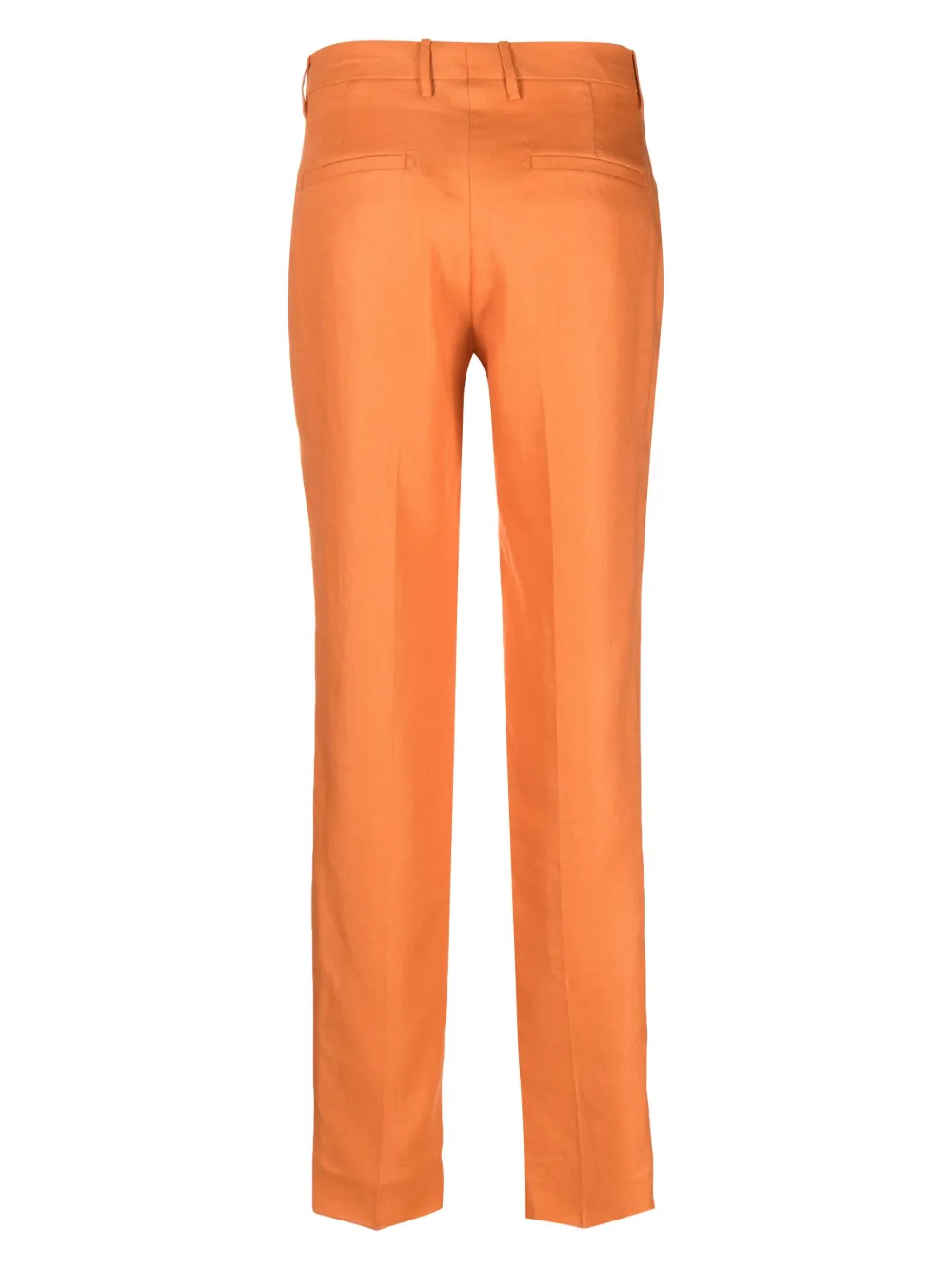 Tagliatore slim-cut linen trousers - Oranje