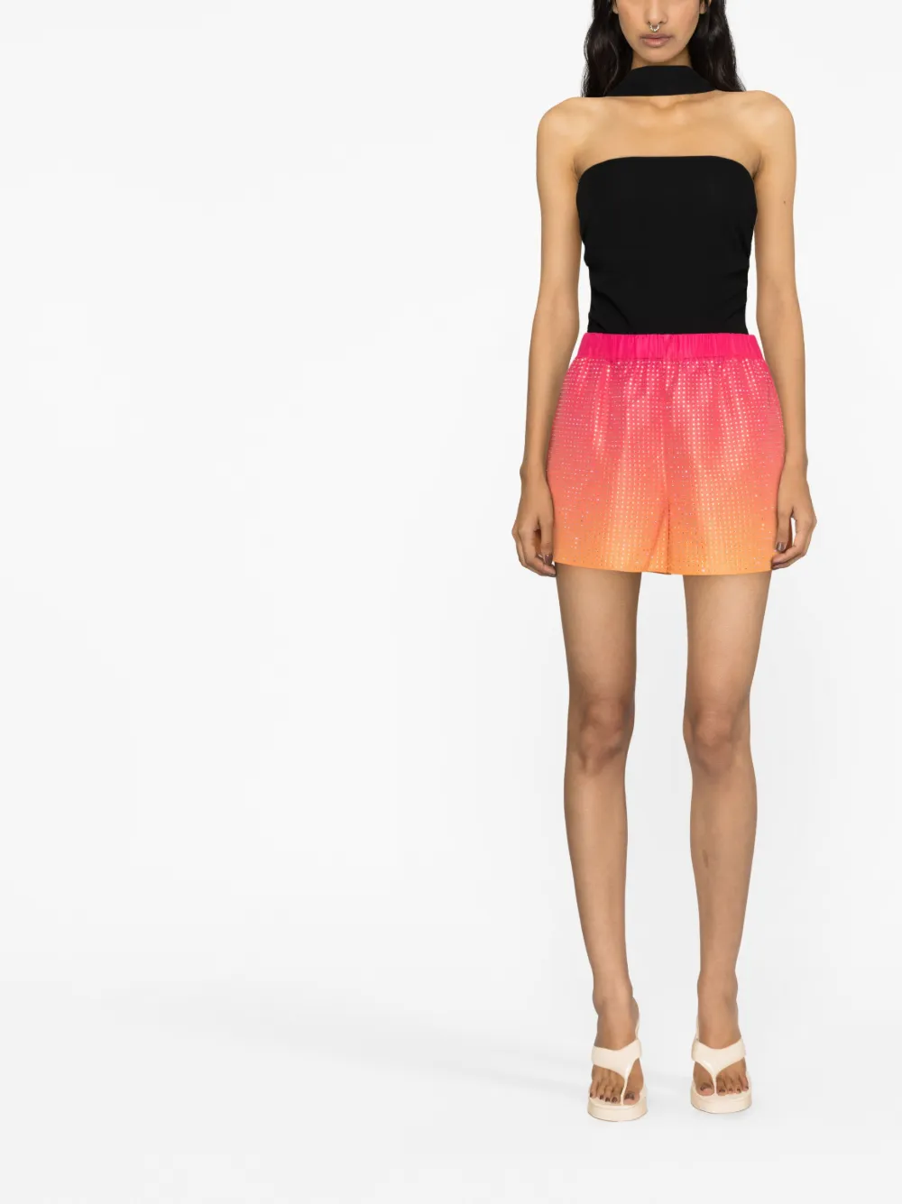 Self-Portrait Shorts met ombré - Roze