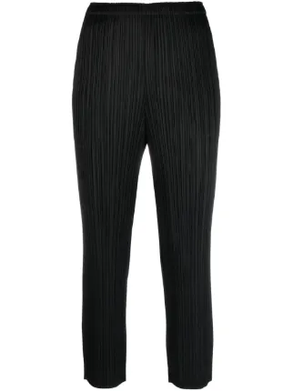 PLEATS PLEASE クロップド パンツ Pleats Please Issey Miyake Thicker Bounce クロップドパンツ