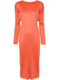 Pleats Please Issey Miyake plissé midi dress - Orange