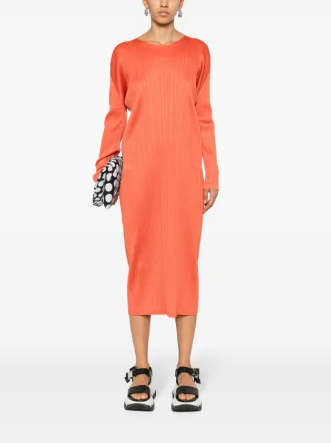 Pleats Please Issey Miyake plissé midi dress PP38JH154 - 1