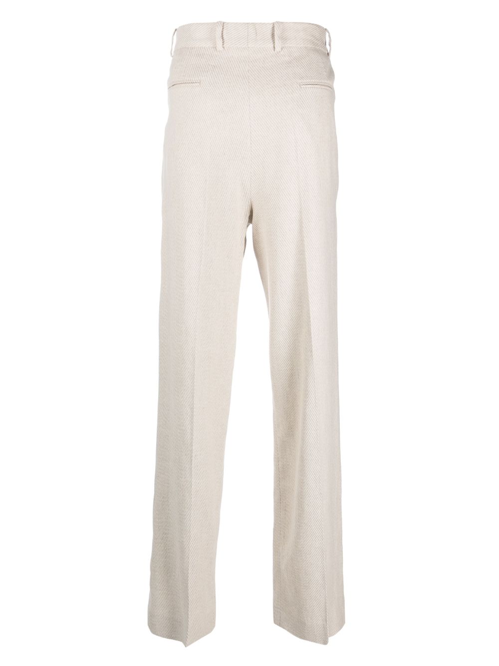 Mens regularfit cotton and linen blend trousers Tidal Foam La Martina   Shop Online