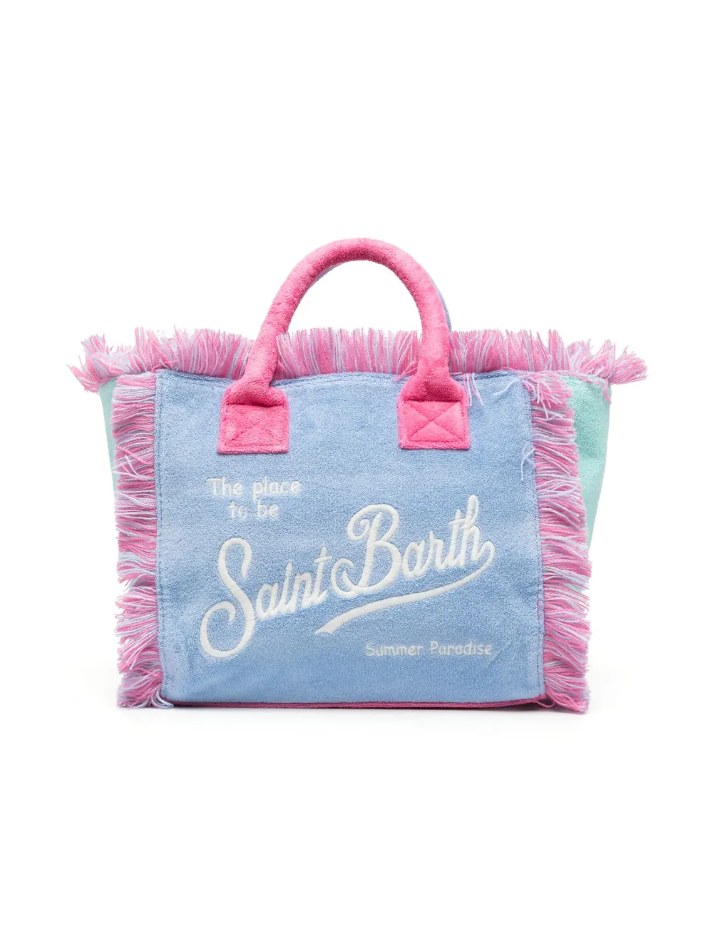 MC2 Saint Barth Kids Colette strandtas met geborduurd logo - Roze