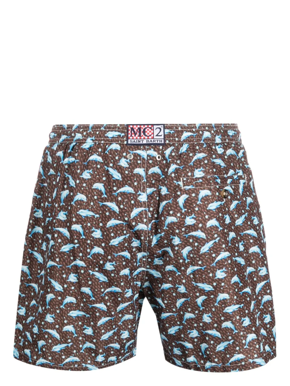 MC2 Saint Barth Zwembroek met print - Bruin
