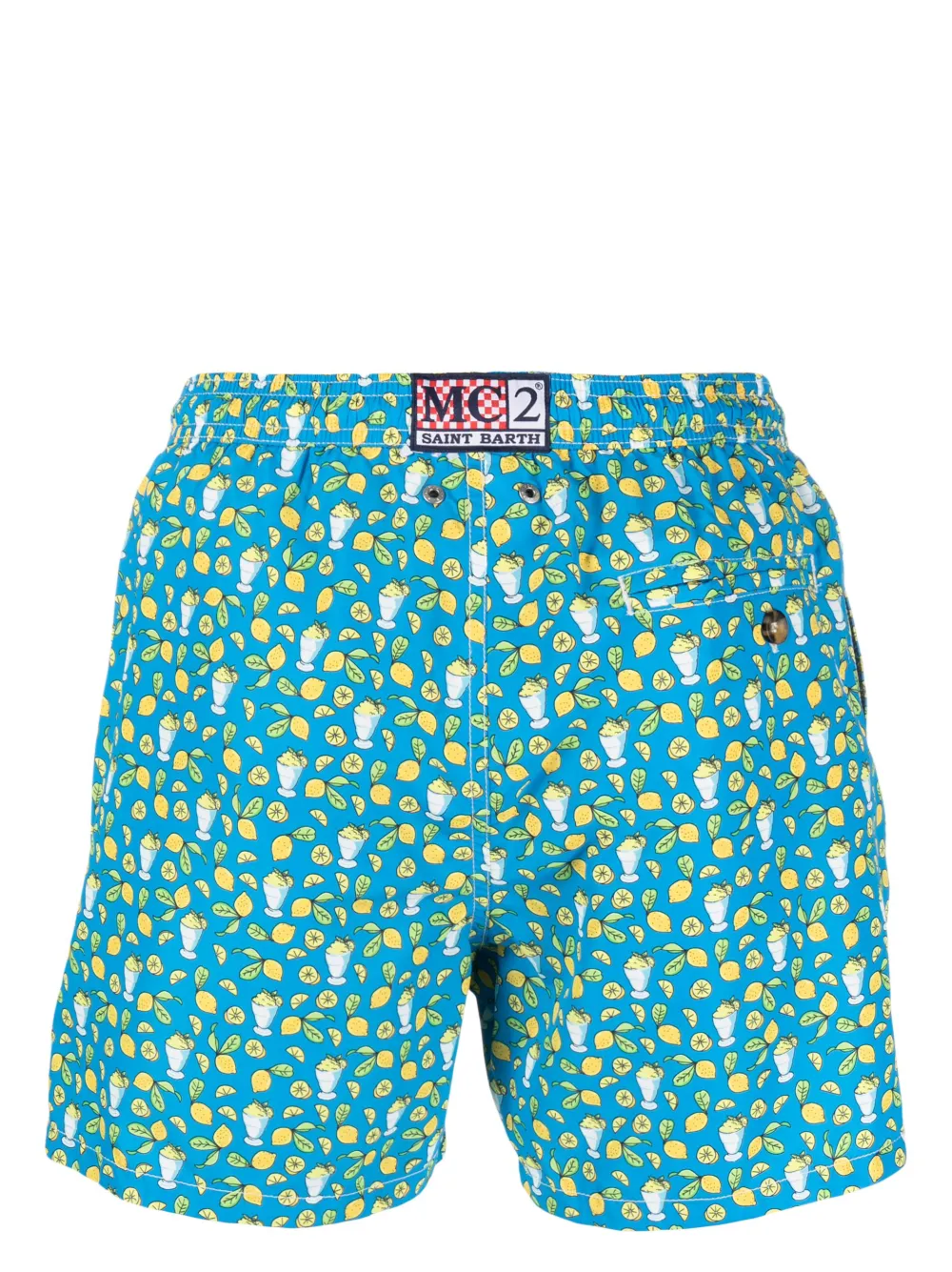 MC2 Saint Barth Zwembroek met trekkoordtaille - Blauw