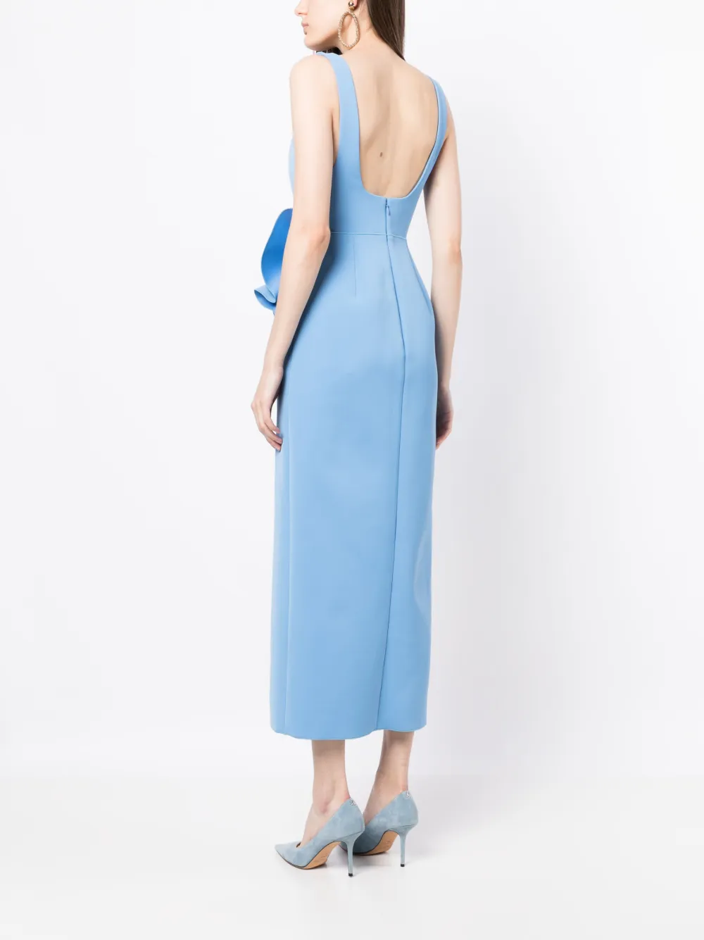 ACLER RUFFLED MIDI DRESS