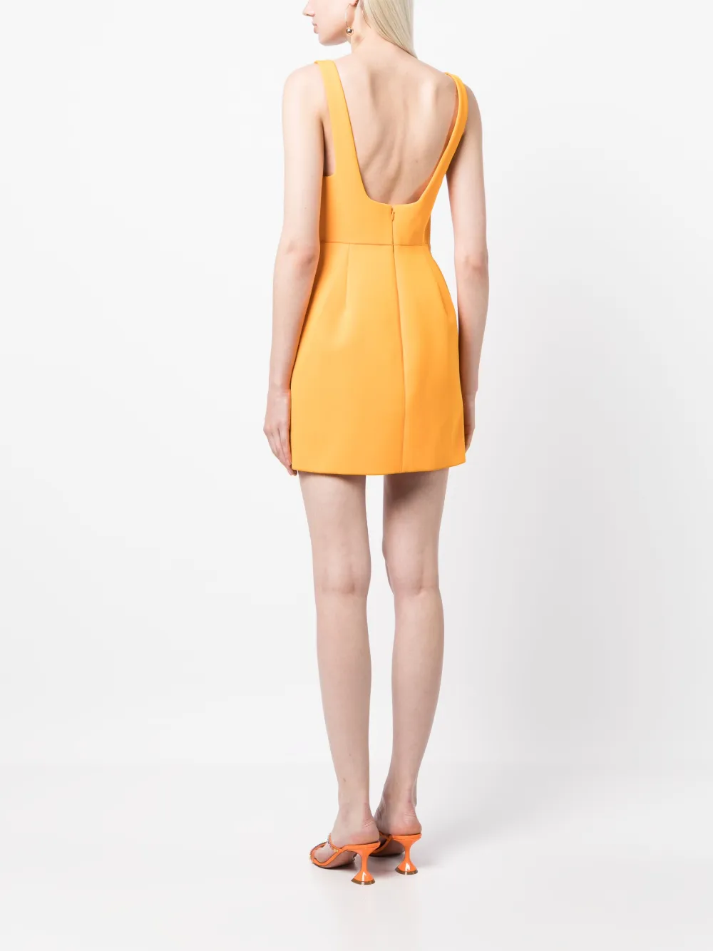 Acler Gedrapeerde jurk Oranje