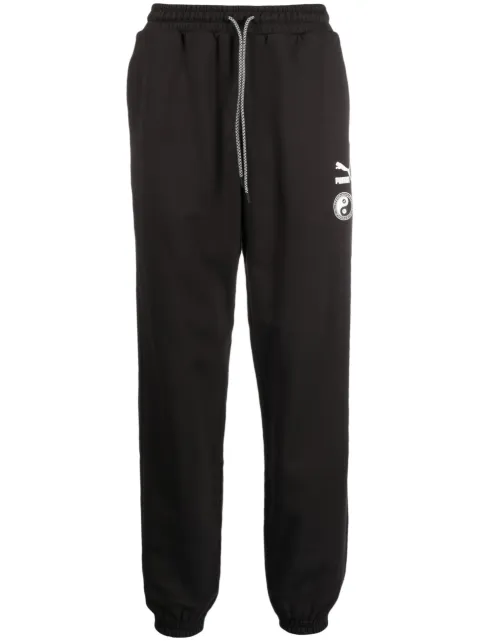 logo-print cotton track pants