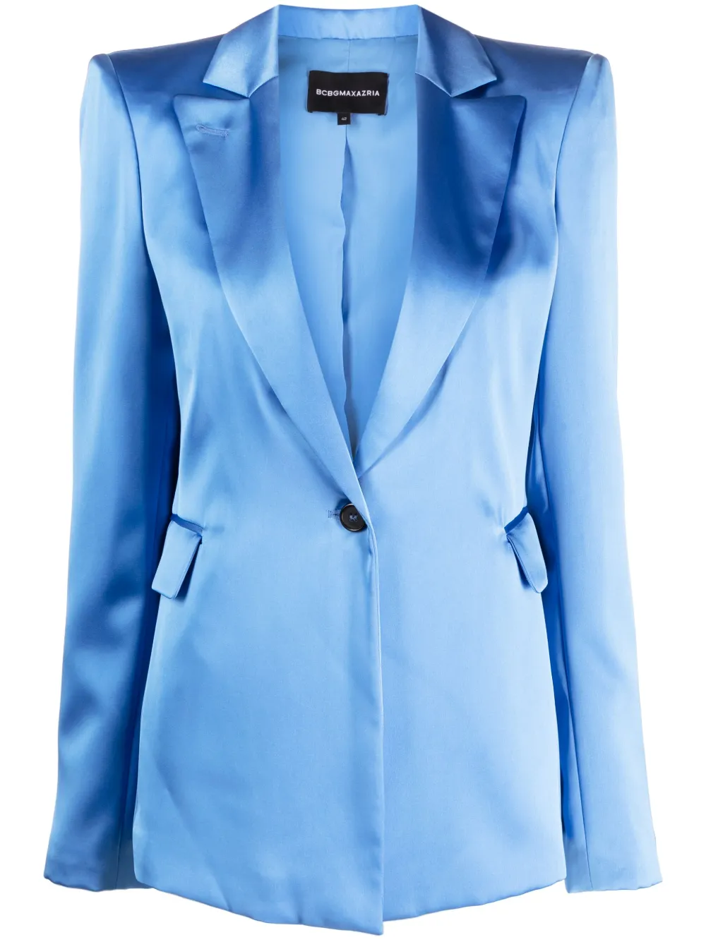 BCBG Max Azria single-breasted satin blazer