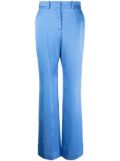 BCBG Max Azria satin flared trousers - Blue