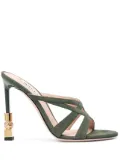 Bally 115mm high-heel mule - Green