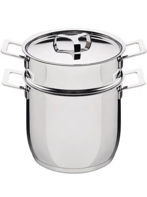 Alessi set para pasta Pots&Pan en acero inoxidable